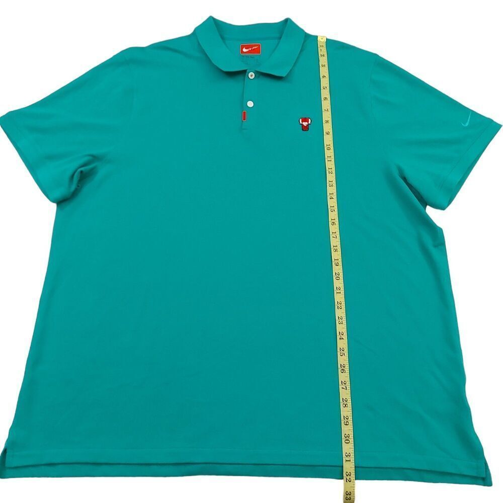 Nike Polo Shirt Mens XXL Green Tiger Woods Frank Masters Breathable Outdoor Golf - Picture 11 of 12